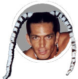 silly man with silly hair